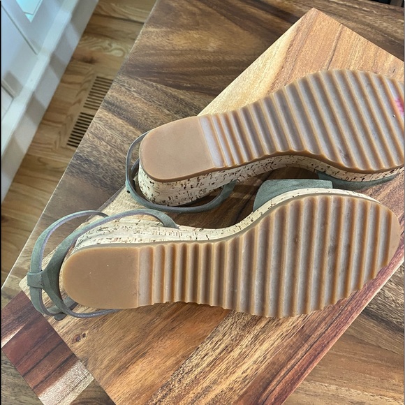 Stella McCartney Linda Platform Cork Wedge Sandals - Picture 4 of 5